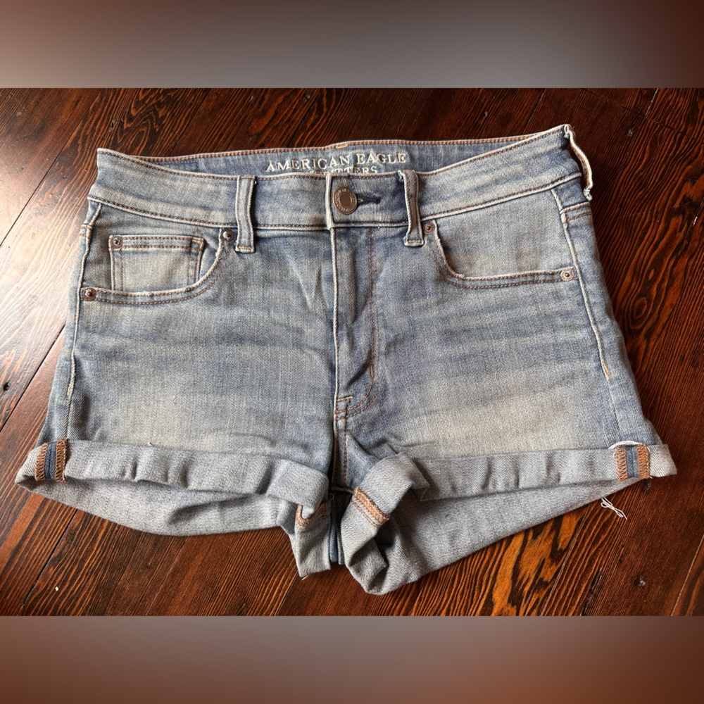 American Eagle Hi-Rise Shortie Shorts